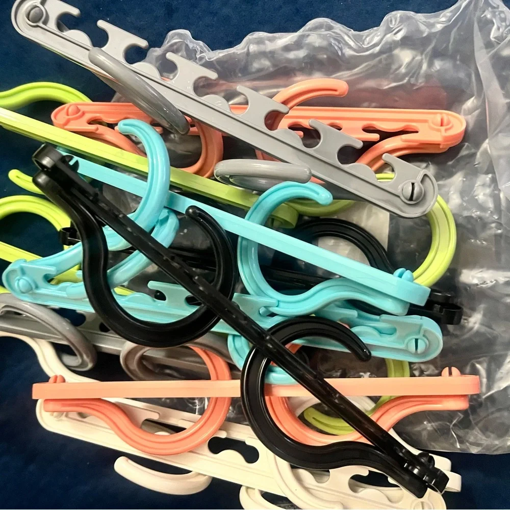 Multi-Arm Space-Saving Shirt Hanger - White, Gray, Pink, Green (12 total)